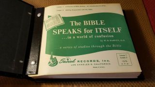 Library of Sacred Music: Let the Bible Speak for Itself Vinyl 16 RPM RARE VTG 3