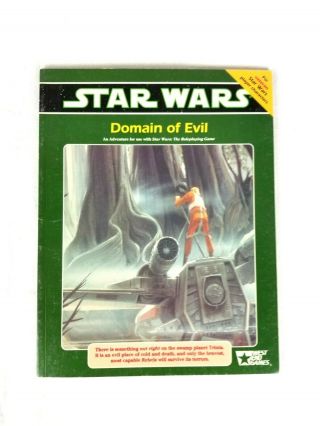 Star Wars The Role Playing Game Domain Of Evil By West End Games Rare
