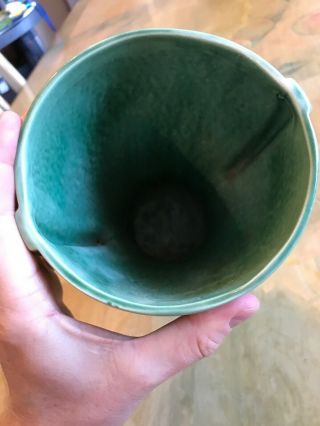 Rare Green McCoy Pottery Vase 8 1/4” USA Collectible Home Decor 6
