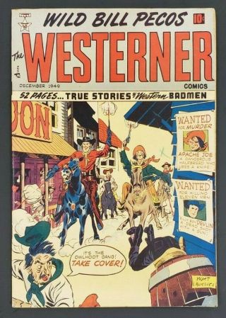 1949 Dec.  No.  24 Wild Bill Pecos Westerner Comics 10 Cents Rare