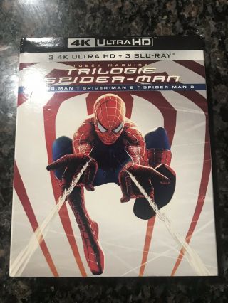 Spider - Man Trilogy: 1 2 3 (4k Uhd & Blu - Ray) Region Rare