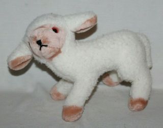 Gund 1977 Lamb Sheep Ivory White Plush Toy 12 " Stuffed Animal Rare Htf Fleecey