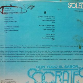 SOCRATES LASO VERY RARE PONTE DURO SALSA GUAGUANCO EX 13 LISTEN 2