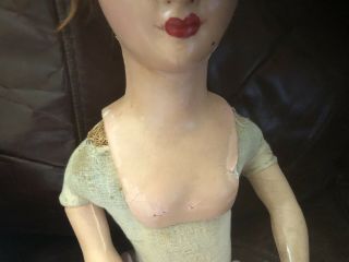 Rare Vintage 28 And 25 Inch Dolls - Very Old 7