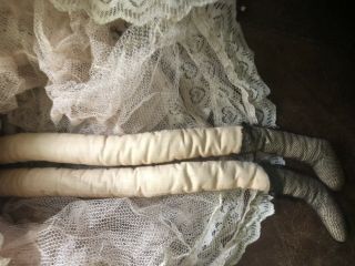 Rare Vintage 28 And 25 Inch Dolls - Very Old 8