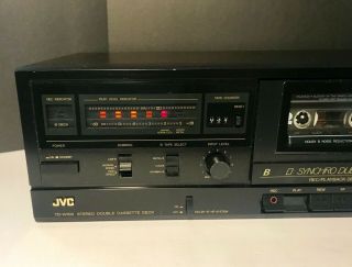 Vintage - Rare JVC TD - W106 Stereo Double Dubbing Cassette Tape Dual Deck PREPAID 5
