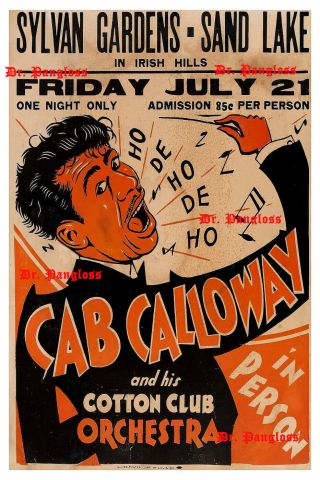 Vintage Cab Calloway & His Cotton Club Orchestra 1930 