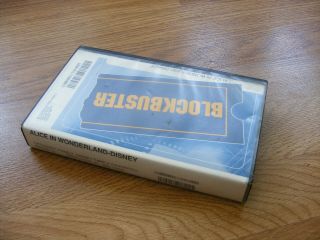 Rare BLOCKBUSTER Video Rental VHS ALICE IN WONDERLAND Animated Disney CASE ONLY 2