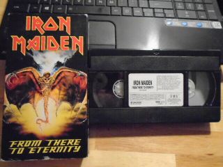 Rare Oop Iron Maiden Vhs Music Video From There To Eternity Metal 1992 Anthology