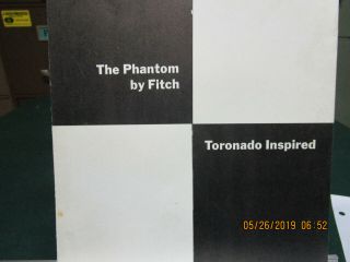 1966 The Phantom By Fitch (toronado Inspired) B&w Sales Folder - Rare