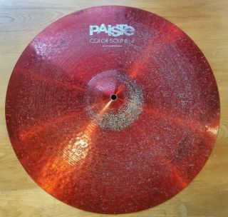 Paiste Rare Color Sound 5 (2002) 20 " Ride Professional Quality Cymbal Red,  900