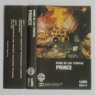 Prince - Signo De Los Tiempos - Rare Argentina Cassette