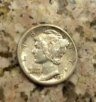 Rare 1917 D U.  S.  Silver Mercury Dime Key Date Coin Sharp Date & Details No/res