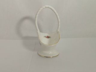 Rare Royal Albert Lavender Rose Basket - 4 1/4 