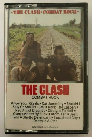 The Clash Combat Rock Rare & Oop Punk Rock Music 1982 Epic Records Cassette Tape