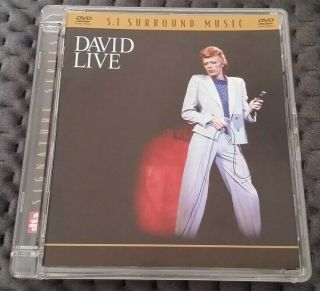 David Bowie 5.  1 Surround Sound & Stereo Dvd Audio Dts Nm " David Live " Ntsc Rare