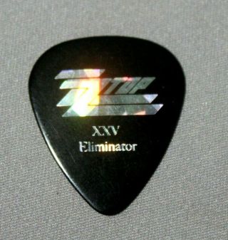 Zz Top // Dusty Hill Xxv Eliminator 25th Anniversary 2008 Tour Guitar Pick Rare