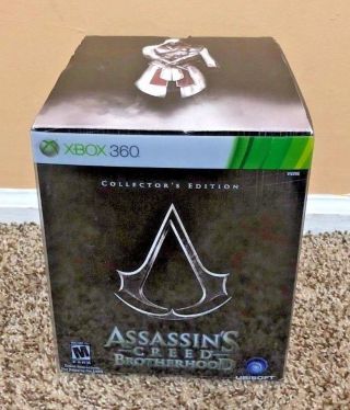 Assassin ' s Creed: Brotherhood Collector ' s Edition Microsoft Xbox 360 - Rare CIB 8