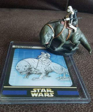 Star Wars Miniatures Rebel Storm Sandtrooper On Dewback 40 Very Rare
