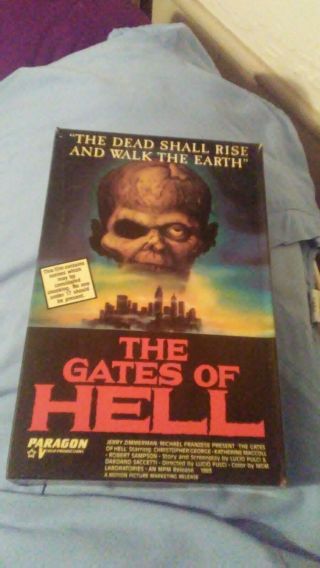 The Gates Of Hell Paragon Video Big Box Vhs Lucio Fulci Horror Gore Classic Rare