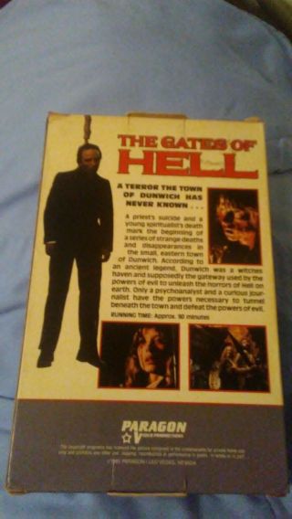The Gates Of Hell Paragon video big box Vhs Lucio Fulci horror gore classic rare 4