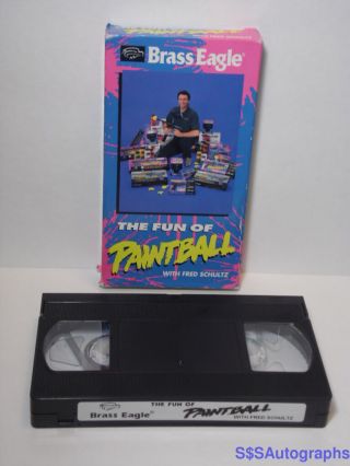 Rare Vintage The Fun Of Paintball Vhs Instructional Video History Fred Schultz