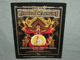 Forgotten Realms 1st Ed - Fr6 Dreams Of The Red Wizards (rare With Map And Vg, )