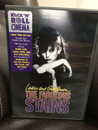 Ladies And Gentlemen The Fabulous Stains Diane Lane,  Punk Rock Dvd Rare,  Oop Vg