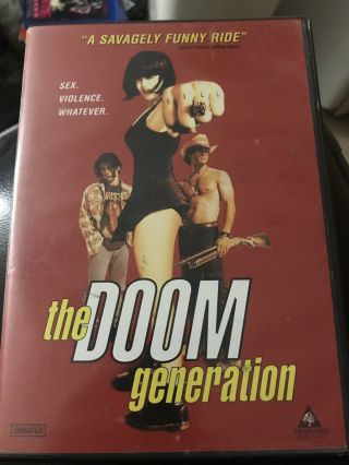 The Doom Generation Dvd Rare Directors Cut Unrated Rose Mcgowan Oop