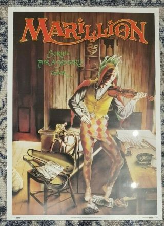 Marillion - Script For A Jesters Tear Album Promotional Poster Rare