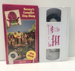 Vintage Rare Barneys Campfire Sing Along Vhs