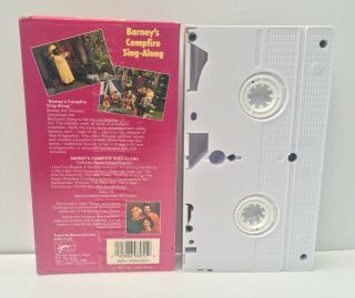 Vintage Rare Barneys Campfire Sing Along VHS 2