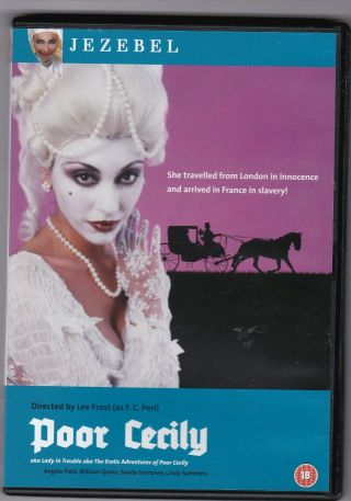 Poor Cecily Dvd Jezebel Cult Drive - In Grindhouse R2 Pal Marquis De Sade Rare