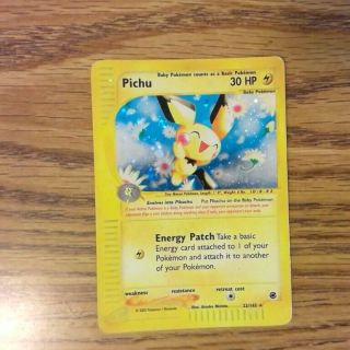 Pichu 22/165 Expedition Pokemon Card Holo Rare 052819 (nm/lp)