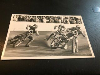 Belle Vue Aces V Reading Racers - - 1975 - - - 5x3 - - Rare - - Speedway - - Action Photo