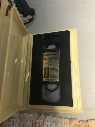 DIE SISTER DIE GORGON VIDEO HORROR SOV SLASHER RARE OOP VHS BIG BOX SLIP 2