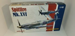 Very Rare 1/48 Eduard Spitfire Mk.  Xvi Dual Combo Limited Edition