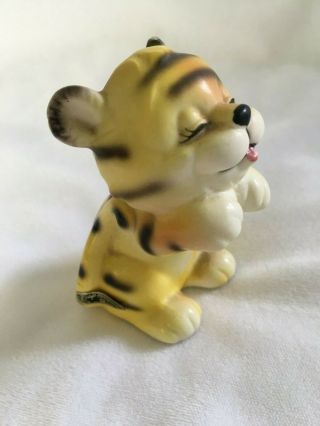 2 Darling Rare Vintage Josef Originals Tiger Cub Cat Figurine Japan Set Pair