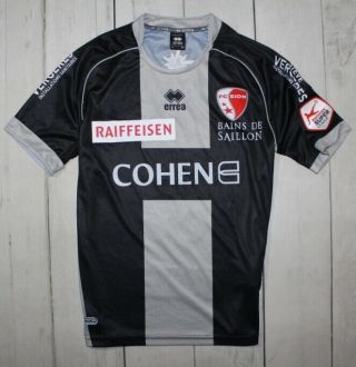 Fc Sion Special Football Match Worn 3 Ziegler Rare Shirt Man Size M Switzerland