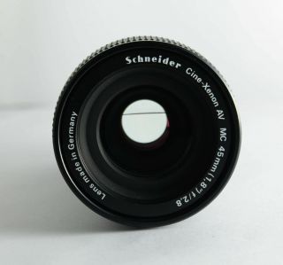 ultra rare SCHNEIDER CINE XENON AV MC 45mm F2.  8 Projection Lens zeiss 4k arri 3