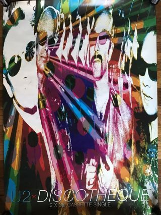 U2 Discotheque Rare Promo Poster 1997