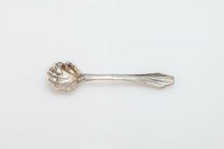 Rare Scallop Shell Sterling Silver Sugar Salt Spoon 2 "