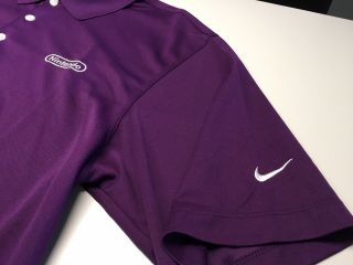 Rare Nintendo Staff Nism Nike Polo Shirt Like Black Or Purple 3