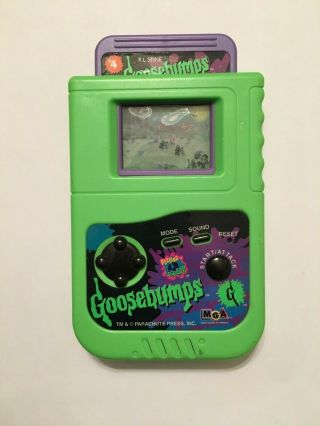 Vintage 1996 Handheld Lcd Game Goosebumps W/ Batteries Rare