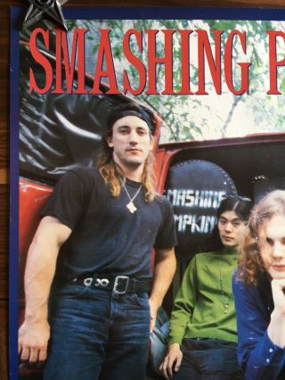Rare 1991 Smashing Pumpkins Gish,  Lull,  On Tour Caroline Records Promo Poster 2