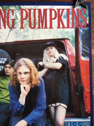Rare 1991 Smashing Pumpkins Gish,  Lull,  On Tour Caroline Records Promo Poster 3