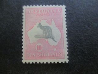 Kangaroo Stamps: 10/ - C Of A Watermark - Rare (f62)
