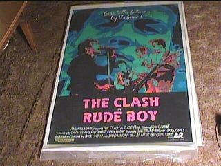 Clash Rude Boy 1980 Orig Rolled 27x41 Movie Poster Punk Rock Rare