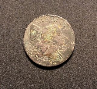 1794 Large Cent Flowing Hair Early American Copper Rare Coin Corroded