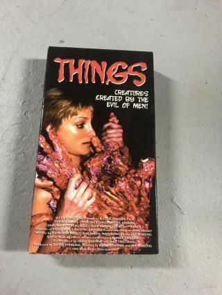 Things Vhs Rare Sov Shot On Video 90s Horror Insanity Release Htf